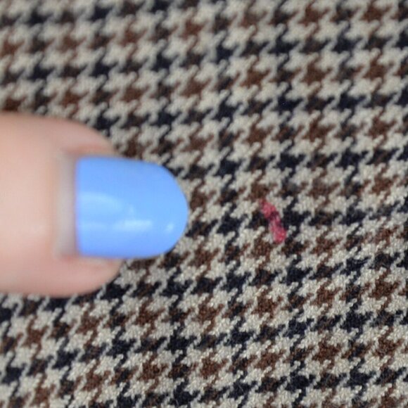 Aritzia Babaton Quentin Pant Brown Houndstooth Sz 2 - Picture 7 of 7